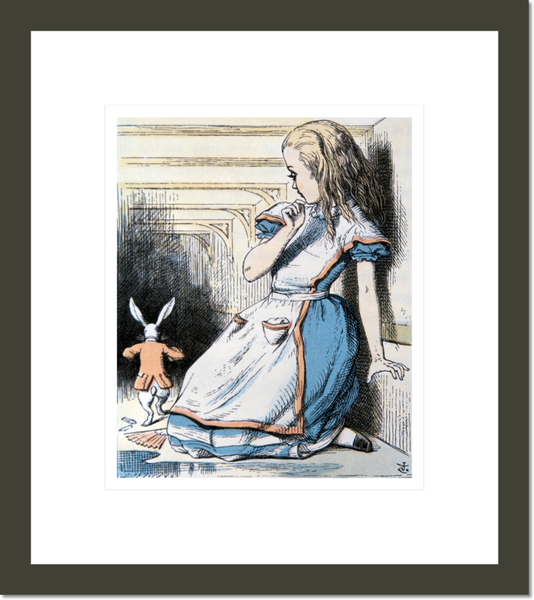 The Pool of Tears, illustration from 'Alice's Adventures in Wonderland' by Lewis Carroll