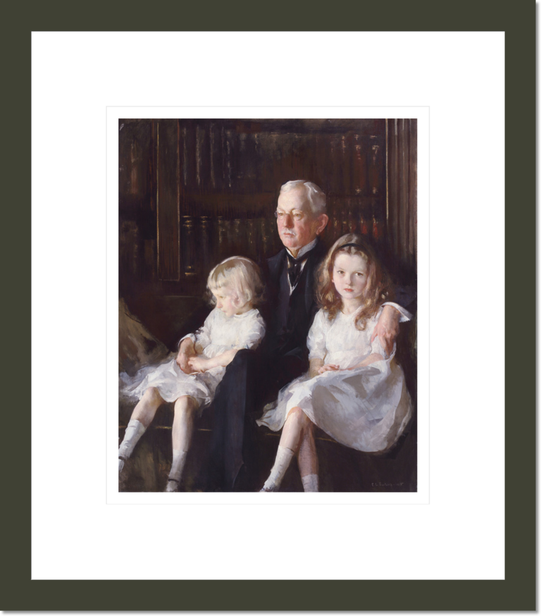 Portrait of Father and Children (John J. Albright)