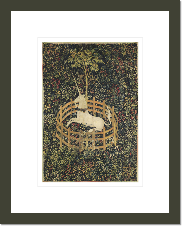 The Unicorn in Captivity, one of the series of seven tapestries The Hunt of the Unicorn