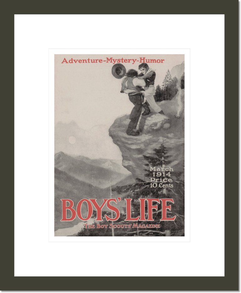 Boys' Life magazine cover, March, 1914
