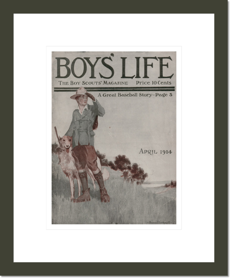 Boys' Life magazine cover, April, 1914