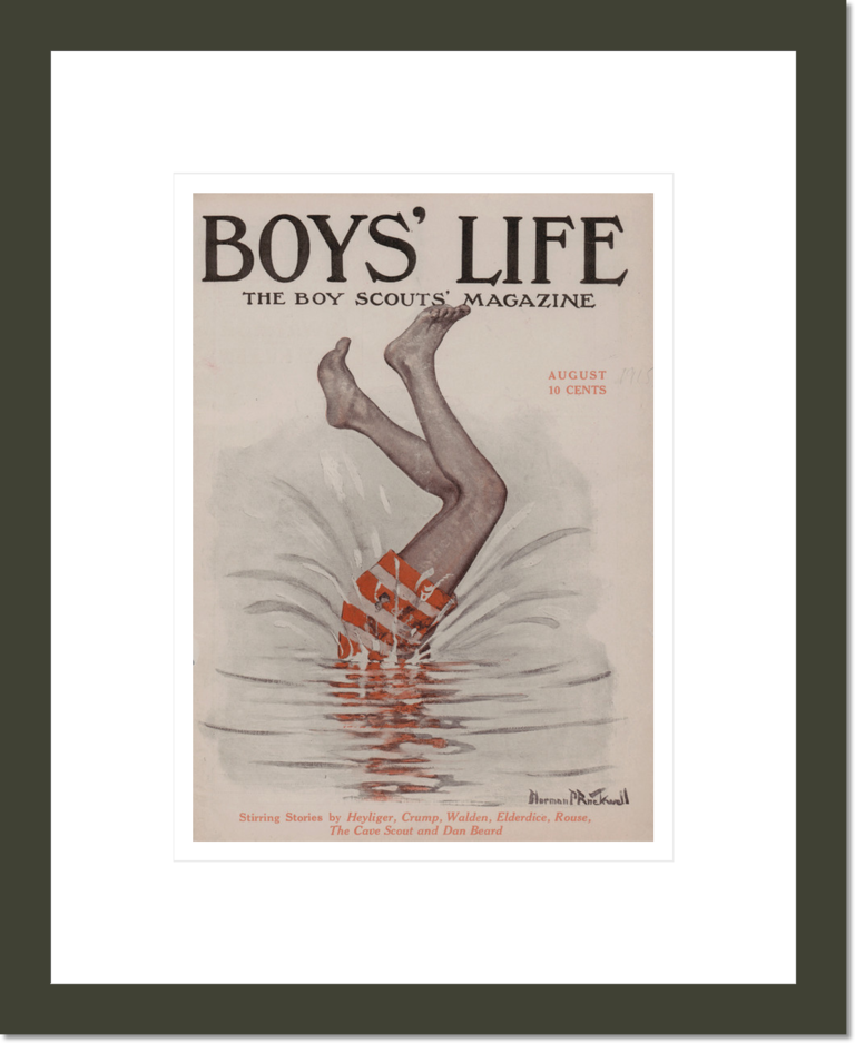 Boys' Life magazine cover, August, 1915
