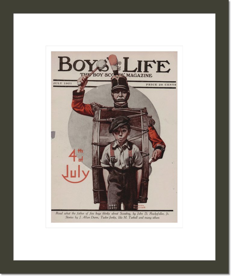 Boys' Life magazine cover, July, 1921