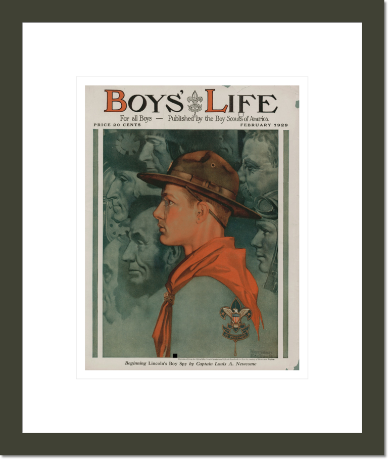 Boys' Life magazine cover, February, 1929