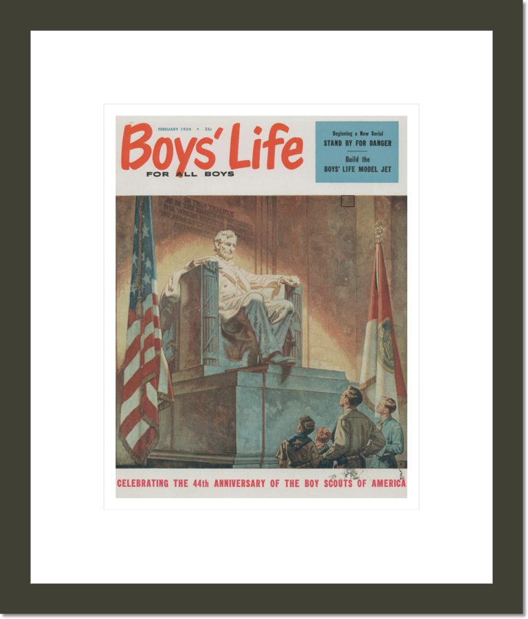 Boys' Life magazine cover, February, 1954