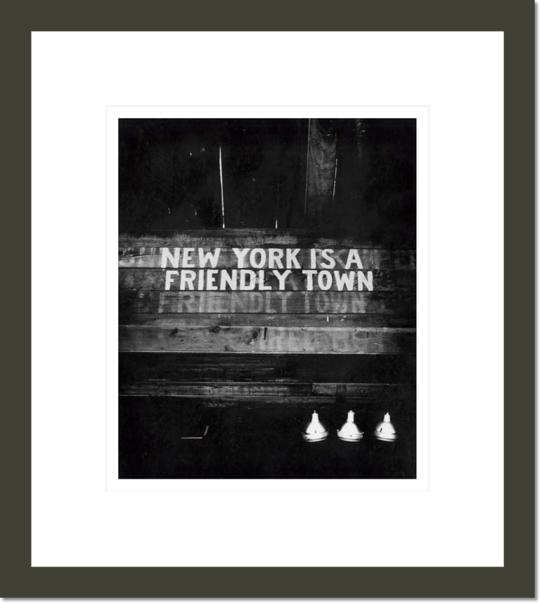 [New York Is a Friendly Town]
