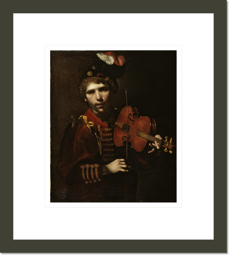 Young Man Playing a Viola