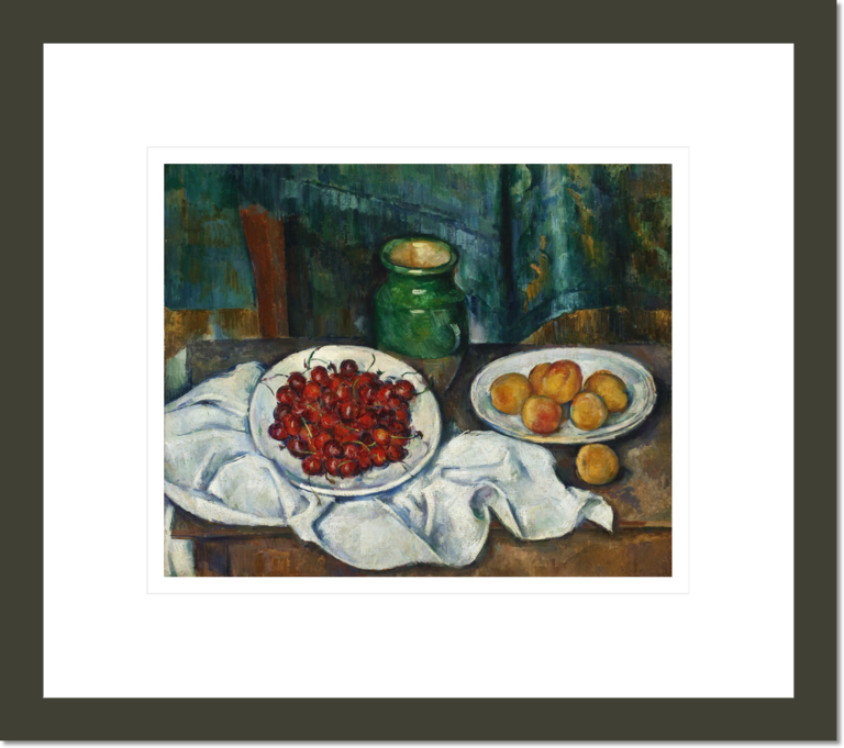 Still Life With Cherries and Peaches