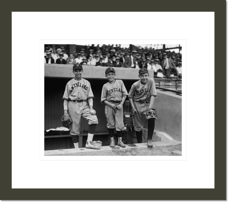 [Three baseball players (boys) wearing Cleveland uniforms], 7/22/22