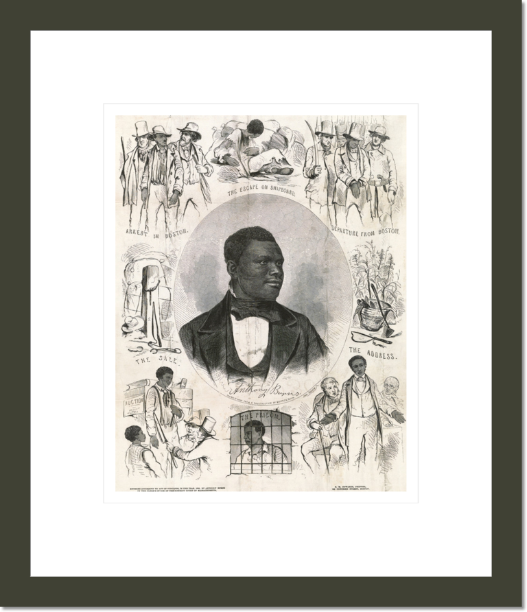 Anthony Burns / drawn by Barry from a daguereotype [sic] by Whipple & Black ; John Andrews, sc.