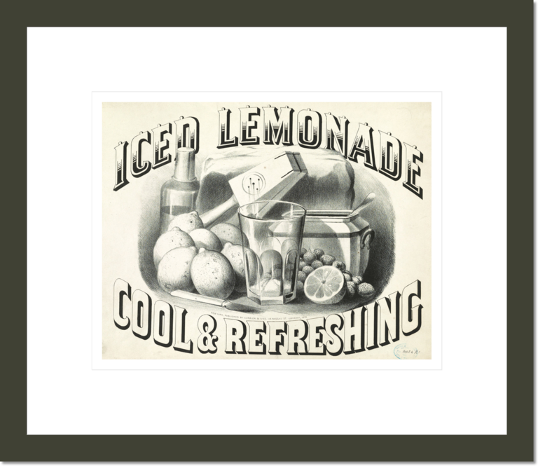 Iced lemonade: cool & refreshing