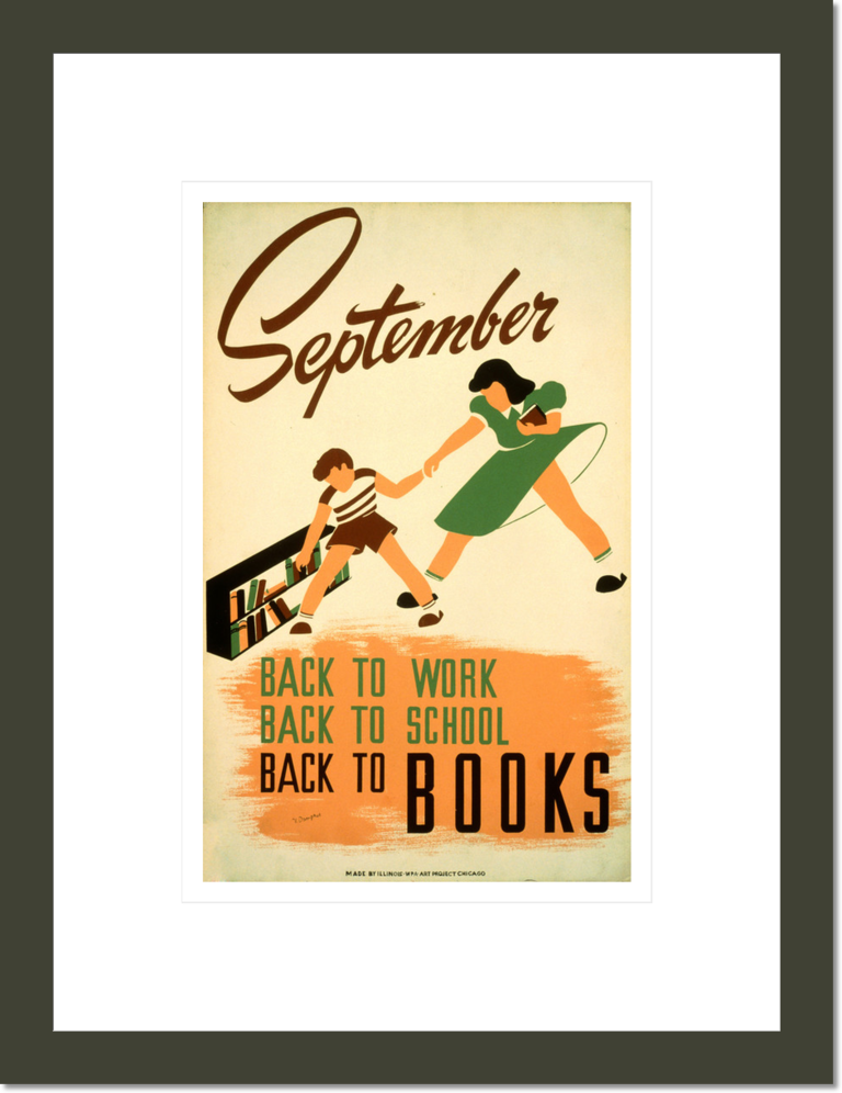 September - back to work - back to school - back to BOOKS / V. Donaghue