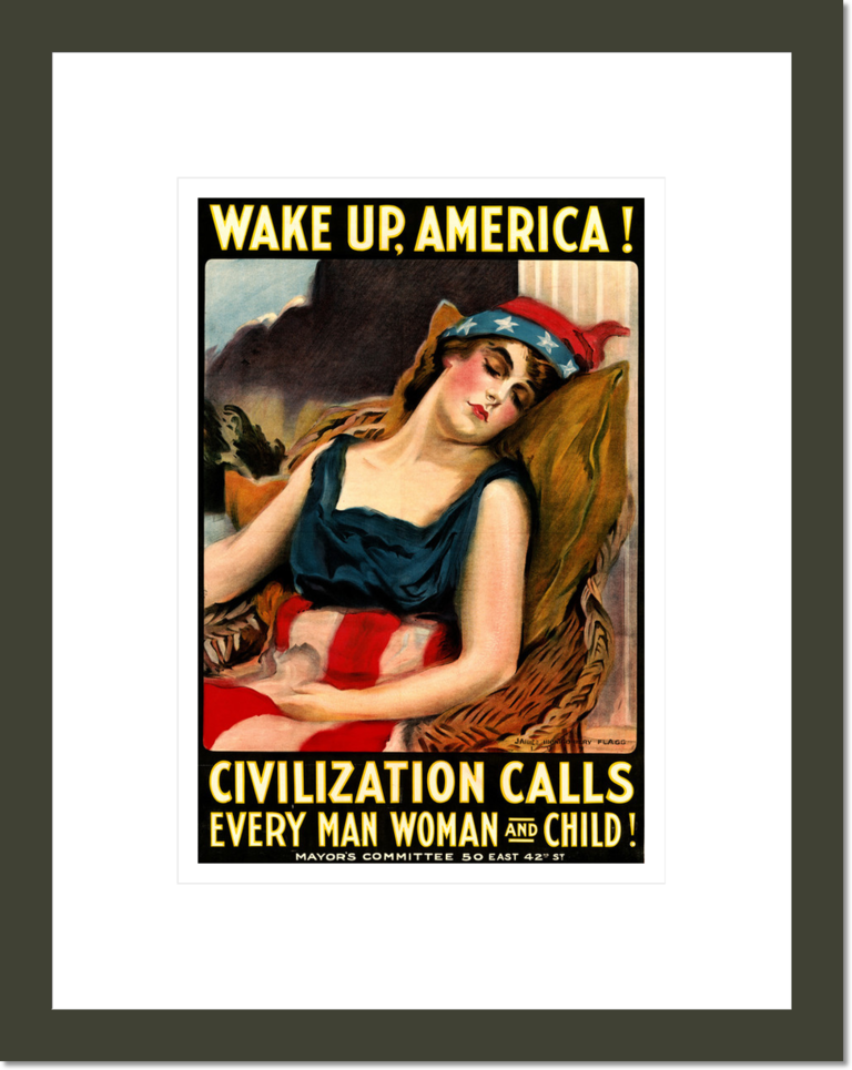 Wake up America! Civilization calls every man, woman and child! / James Montgomery Flagg.