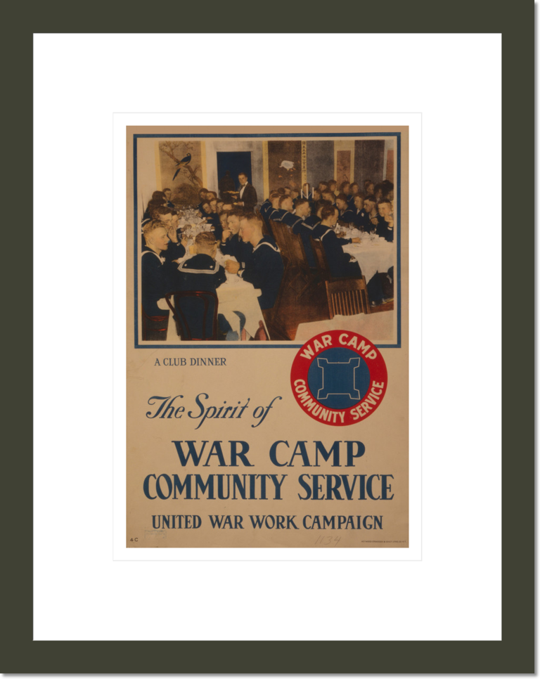 The spirit of war camp community service / Heywood Strasser & Voigt Litho. Co. N.Y.