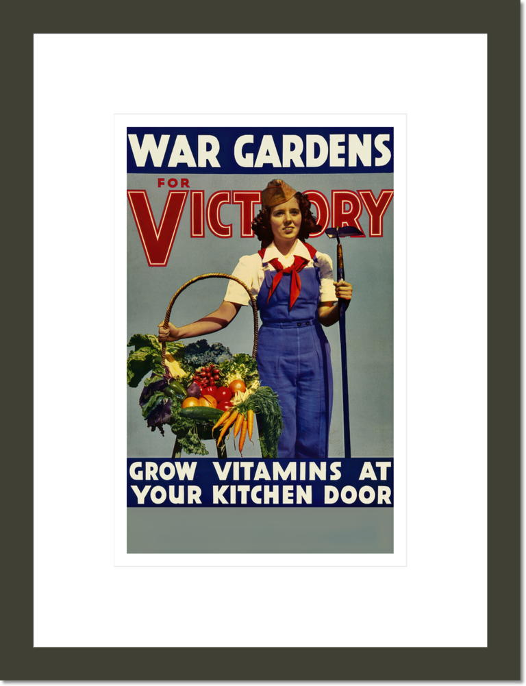 War gardens for victory--Grow vitamins at your kitchen door / lithographed by the Stecher-Traung Lithograph Corporation, Rochester, New York.