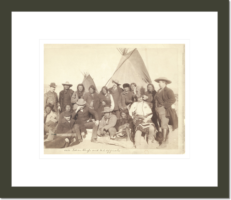 Indian chiefs and U.S. officials [at Pine Ridge, S.D.]