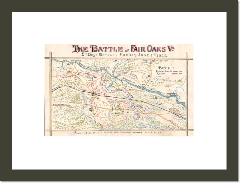 The battle of Fair Oaks, Va., 2nd Day's battle, Sunday June 1st, 1862