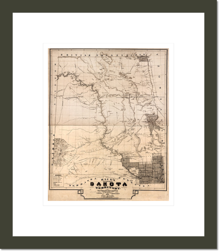 Rice's sectional map of Dakota Territory.
