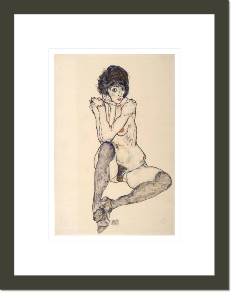 Seated Female Nude, Elbows Resting on Right Knee