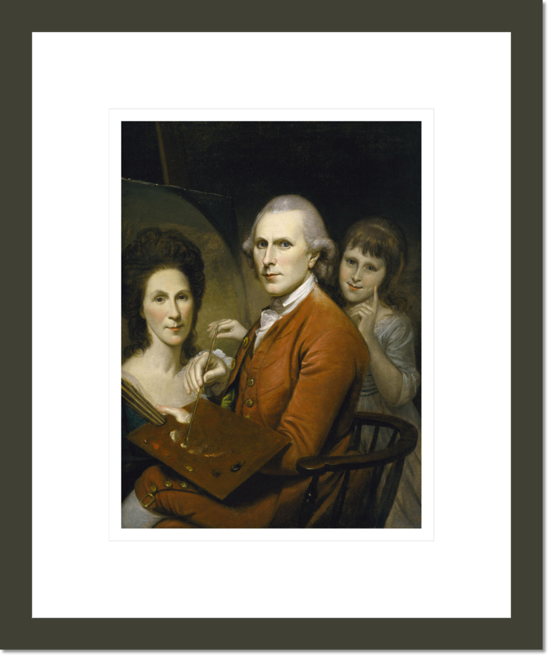 Self-Portrait with Rachel and Angelica Peale