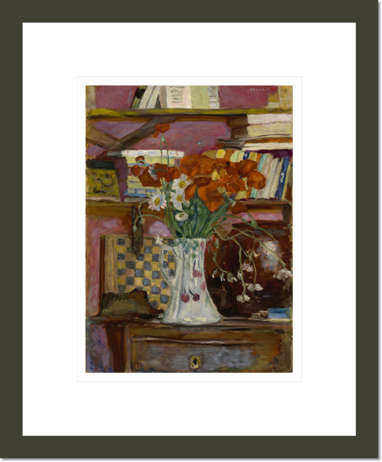Vase of Flowers and Checkers