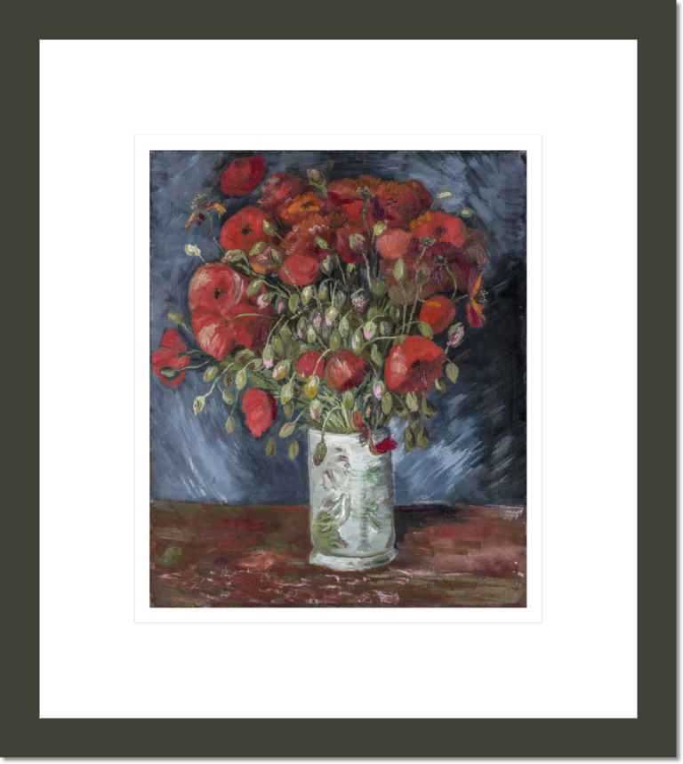 Vase with Poppies