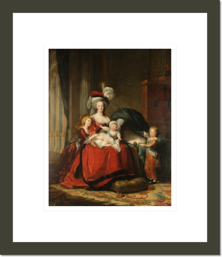 Marie-Antoinette de Lorraine-Habsbourg, reine de France et ses enfants (Marie-Antoinette of Lorraine-Habsbourg, Queen of France and her children)