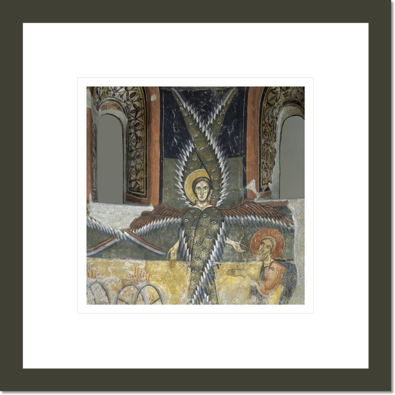 Absis de Santa Maria d'Aneu. Detall, finals del segle XI  inicis del segle XII