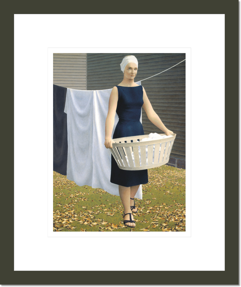 Woman at Clothesline