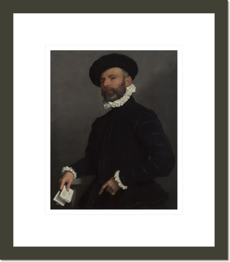Portrait of a Man holding a Letter (L 'Avvocato)
