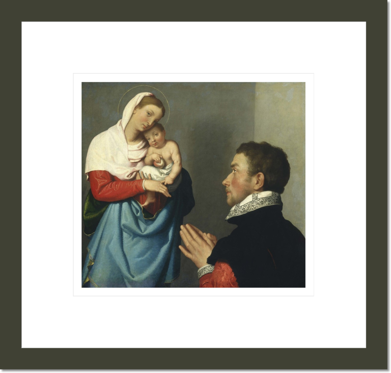 A Gentleman in Adoration before the Madonna