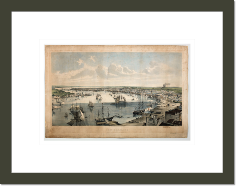 New Orleans from the Lower Cotton Press 1852