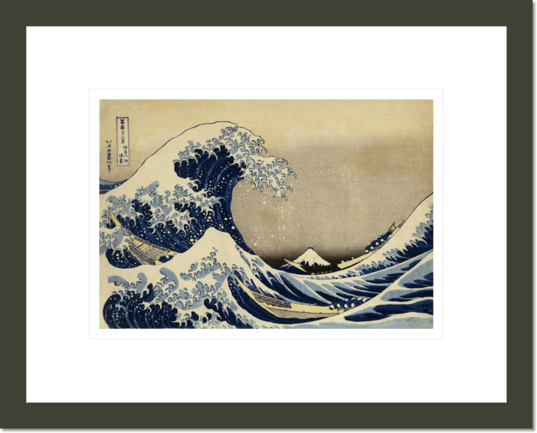 In the Well of the Wave off Kanagawa, from the series Thirty-six Views of Mount Fuji