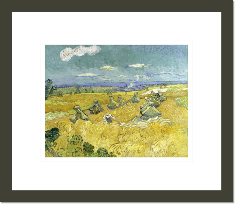 Wheat Fields with Reaper, Auvers