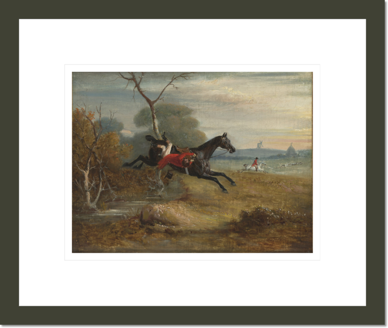 Count Sandor's Hunting Exploits in Leicestershire: No. 5: The Count on Brigliadora is displaced from His Saddle, but; is Carried Hanging at His Bridle