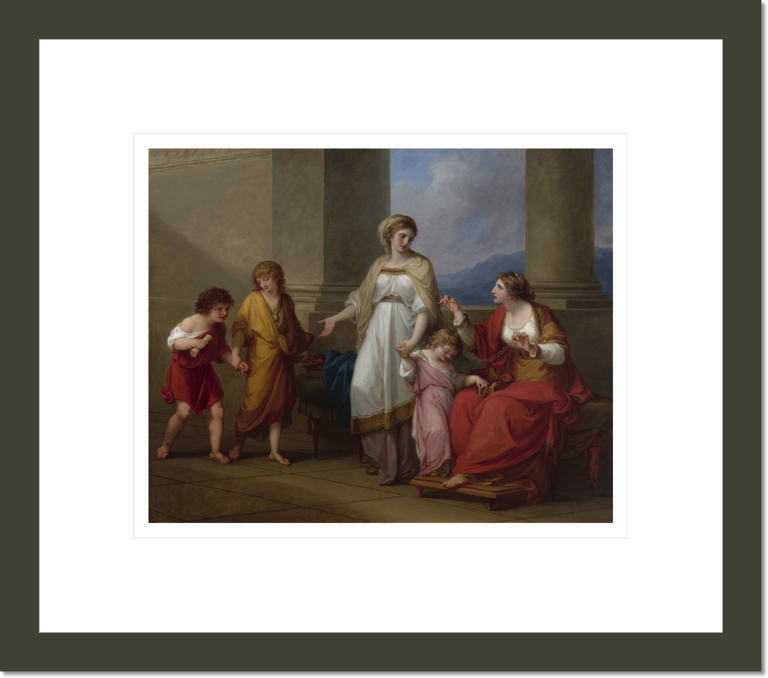 Cornelia, Mother of the Gracchi, Pointing to her Children as her Treasures