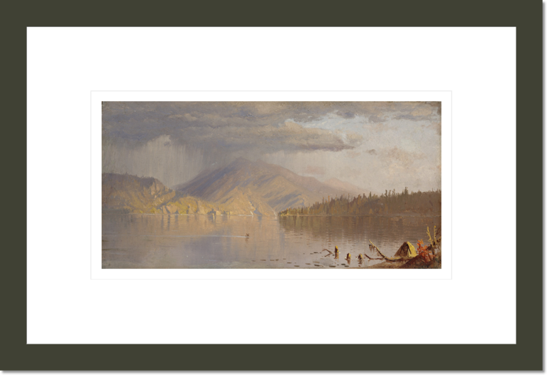 Lake Scene (possibly: A Rainy Day on Lake Kenogamy), c. 1878