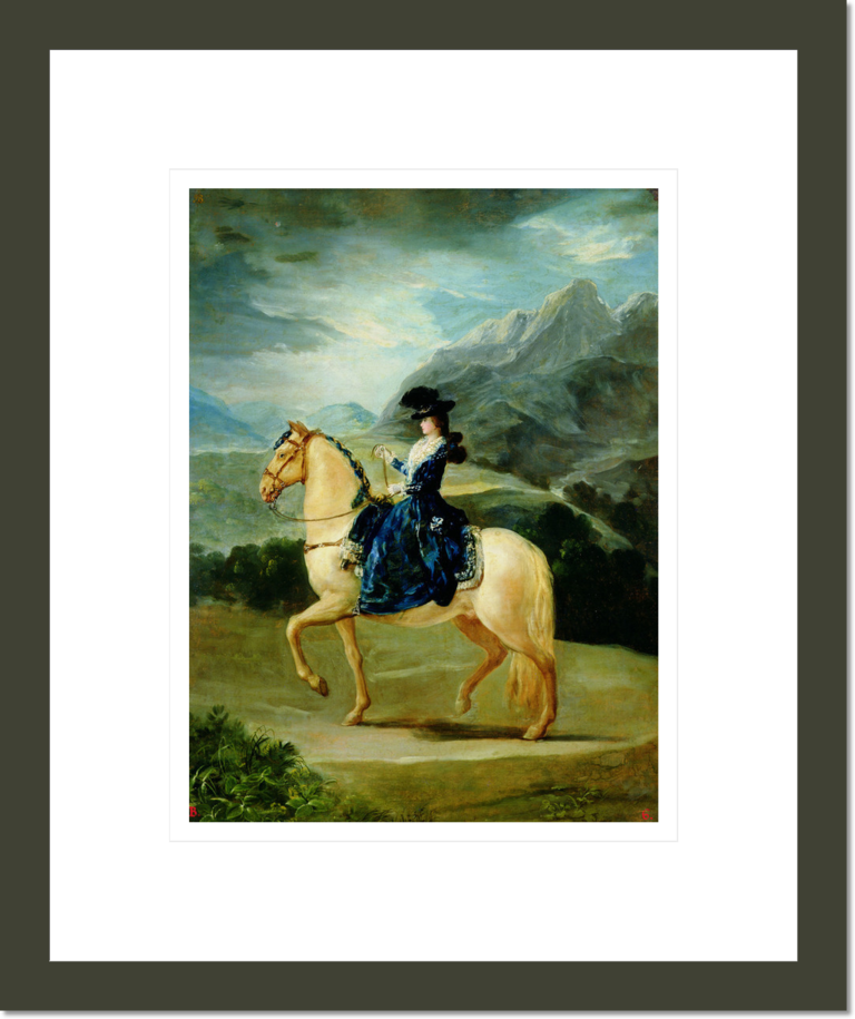 Portrait of Maria Teresa de Vallabriga on horseback