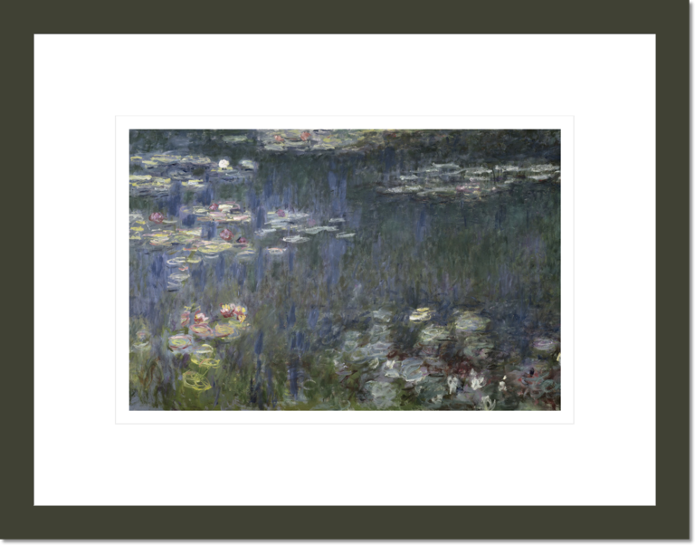 Waterlilies: Green Reflections (left section)