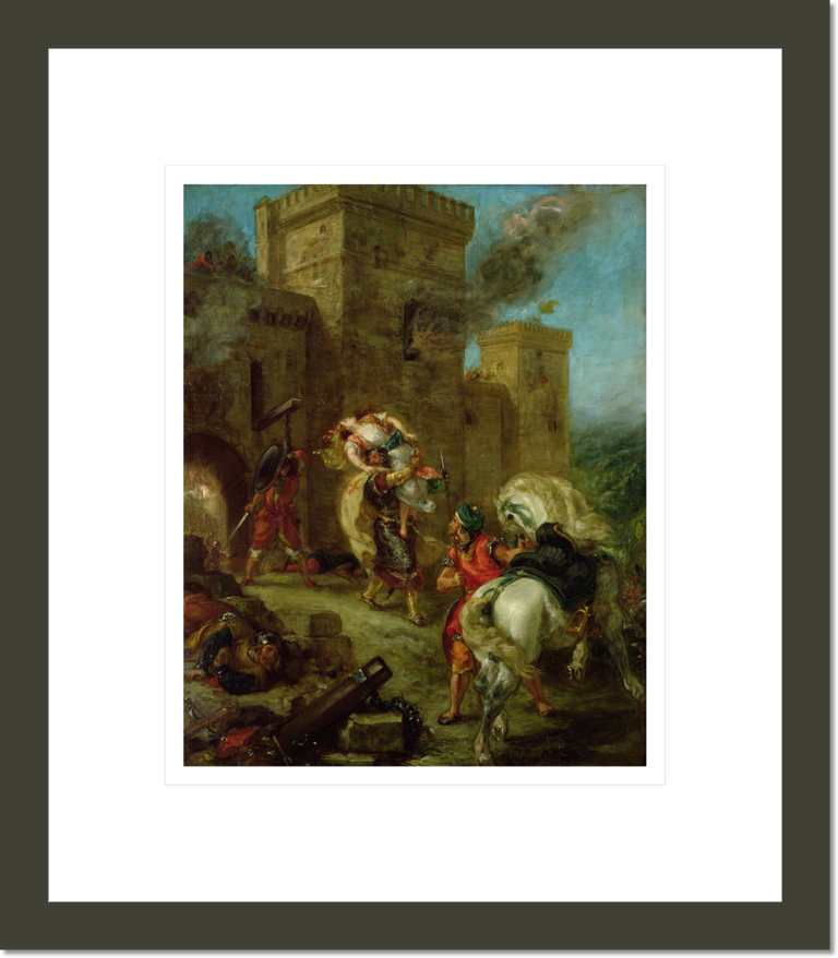 Rebecca Kidnapped by the Templar, Sir Brian de Bois-Guilbert