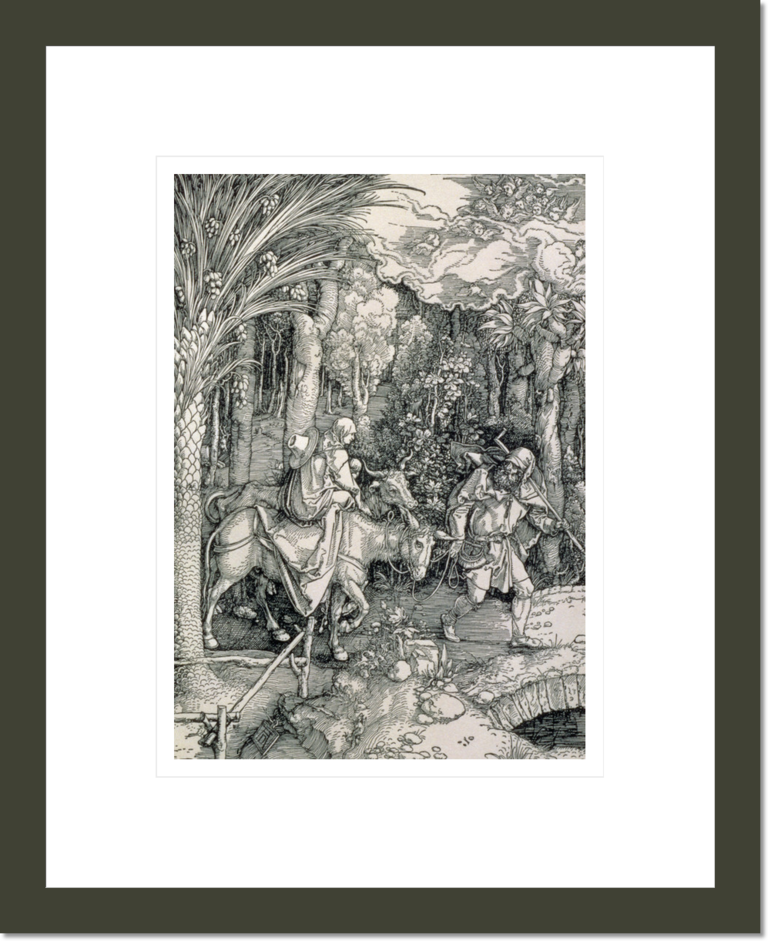 The Flight into Egypt from the 'Life of the Virgin' series